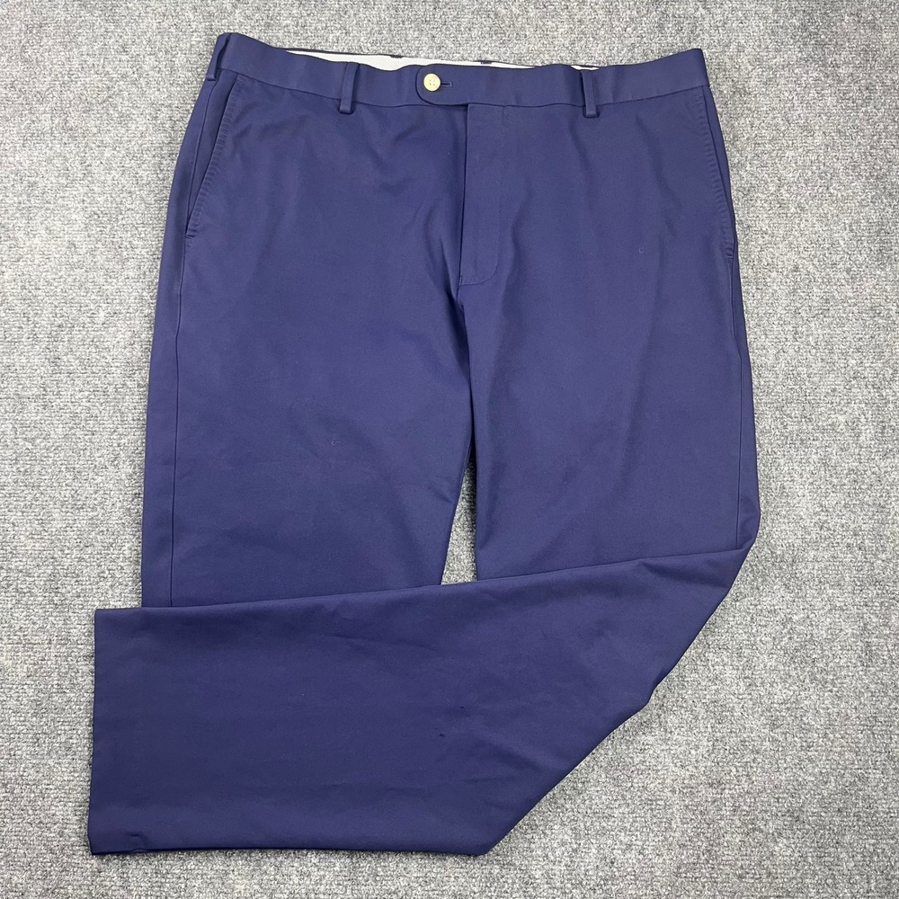 Peter Millar Crown Sport Mens 36x31 Navy Blue Performance Golf Pants Trousers